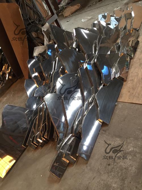 售樓處裝飾金屬制品不銹鋼圍邊焊接假山 園林水景裝飾|工業/產品|其他